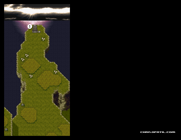 現代・西の岬 マップ画像：クロノ・トリガー 攻略